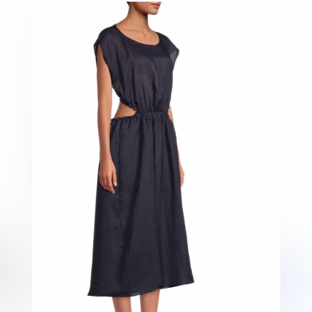Rebecca Taylor Navy Linen Dress